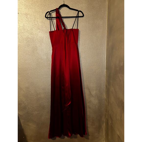 Laundry by Shelli Segal Red One Shoulder Gown 4 Formal Prom Wedding NWT Chic - Picture 11 of 11